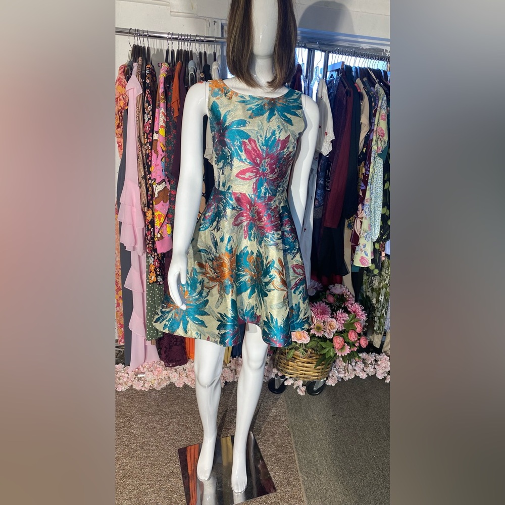 Alice + Olivia Vibrant Blue and Black Ensemble
